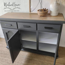 Load image into Gallery viewer, Off black buffet sideboard
