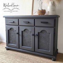 Load image into Gallery viewer, Off black buffet sideboard
