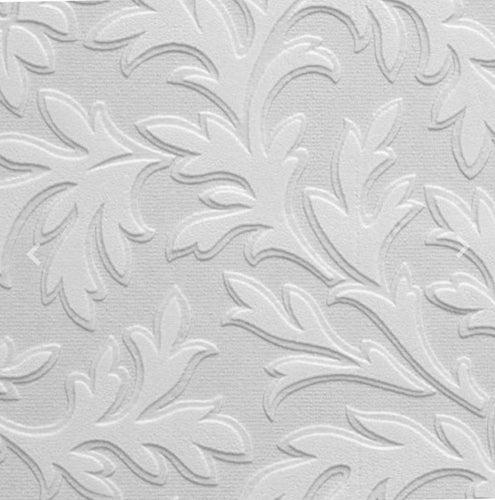 High leaf paintable wallpaper - Walnut lane