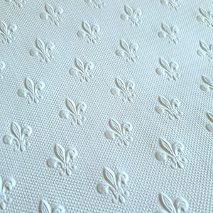 Fleur-de-lis paintable wallpaper - Walnut lane