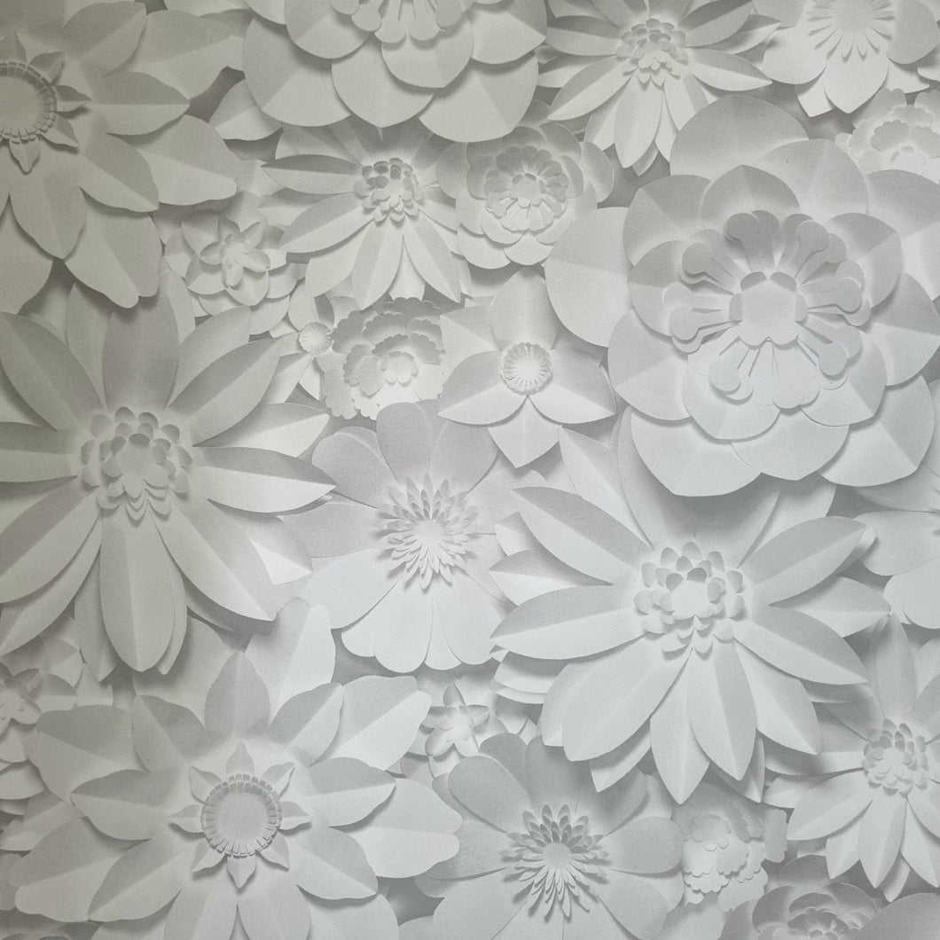 3D flowers wallpaper - Walnut lane
