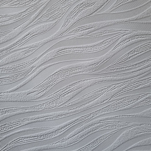 Waves paintable wallpaper - Walnut lane