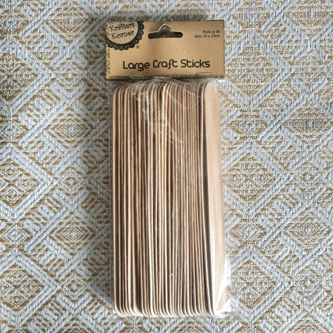 Large craft sticks - Walnut lane