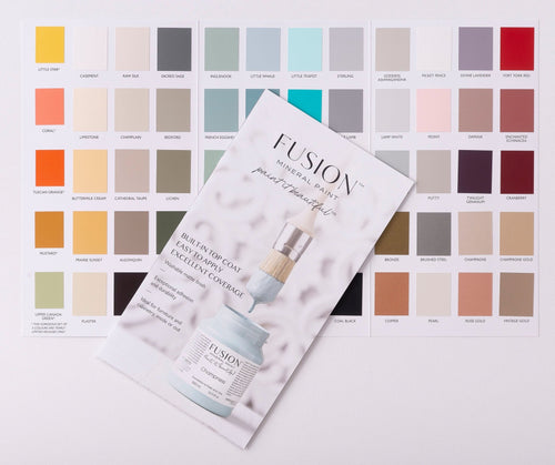 Fusion colour card/ colour chart - Walnut lane