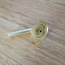 Load image into Gallery viewer, Brushed brass drop pull - Walnut lane
