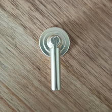 Load image into Gallery viewer, Brushed brass drop pull - Walnut lane
