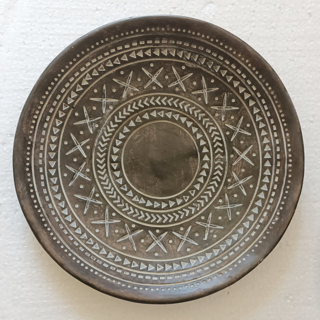 Boho tribal wall art/plate - Walnut lane