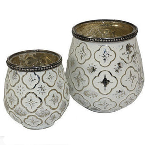 Votive candle holders set of 2 - Walnut lane