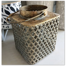 Load image into Gallery viewer, Moroccan inspired metal lantern - Walnut lane
