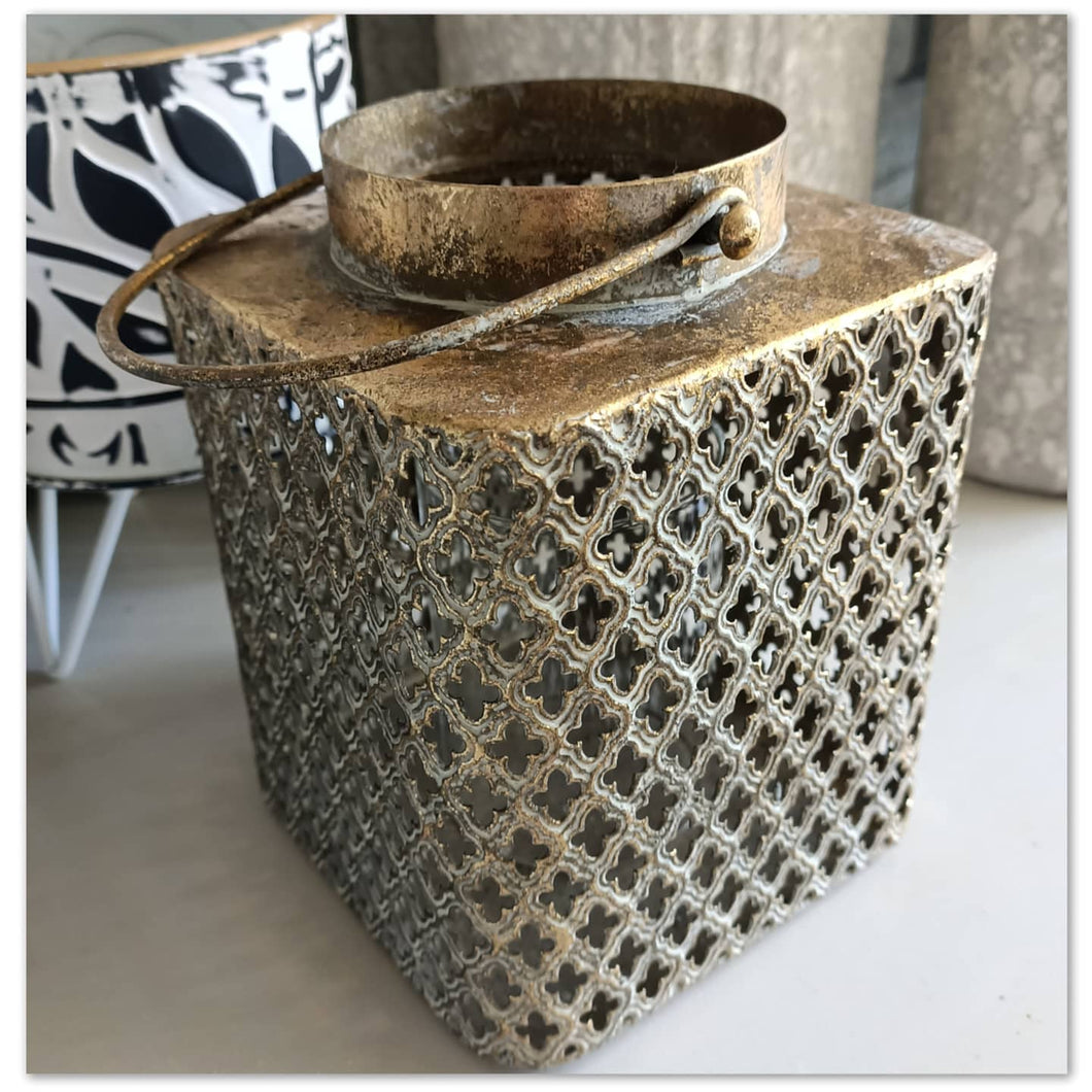 Moroccan inspired metal lantern - Walnut lane