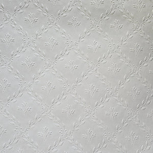 Floral trellis paintable wallpaper - Walnut lane