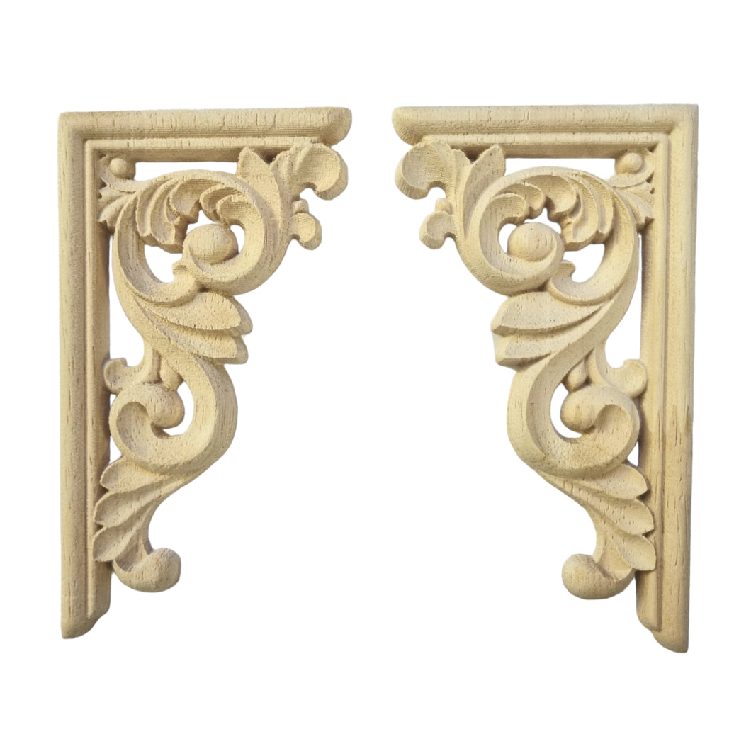 wooden corner applique left or right #4 - Walnut lane